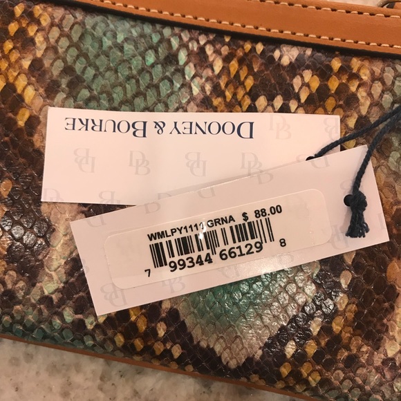 DOONEY & BOURKE Snake Print Wristlet - Picture 3 of 8